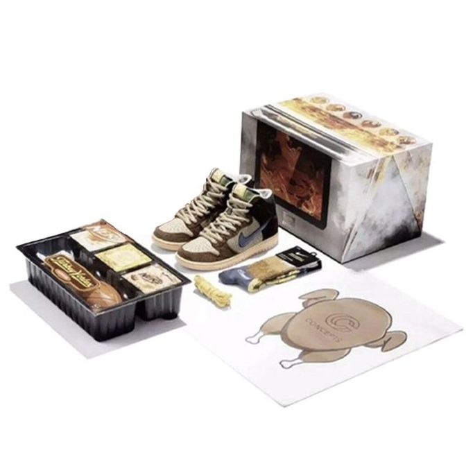 Nike Concepts x SB Skateboard Dunk High Pro QS Mallard 'Brown Green' DC6887-200(S-BOX) Epochal Sneaker