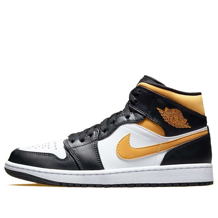 Air Jordan 1 Mid 'Black University Gold'  554724-177 Epochal Sneaker